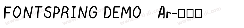 FONTSPRING DEMO   Ar字体转换